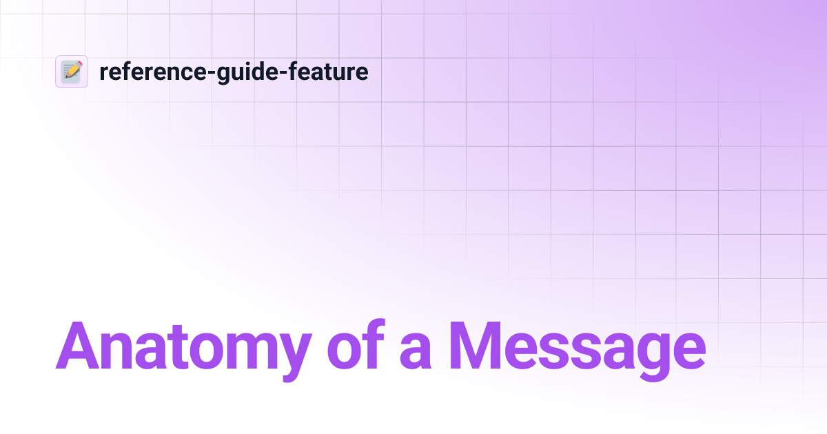 Anatomy of a Message | reference-guide-feature